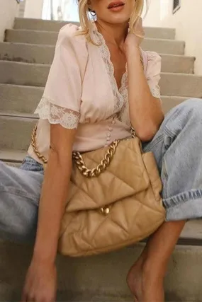 Blouse Boho Col en Dentelle