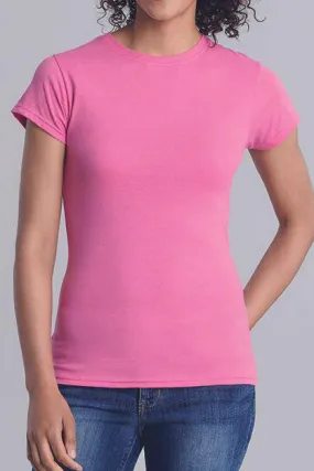 Lot de 3 T-Shirts Gildan 64000L Softstyle à Col Rond Pour Femme